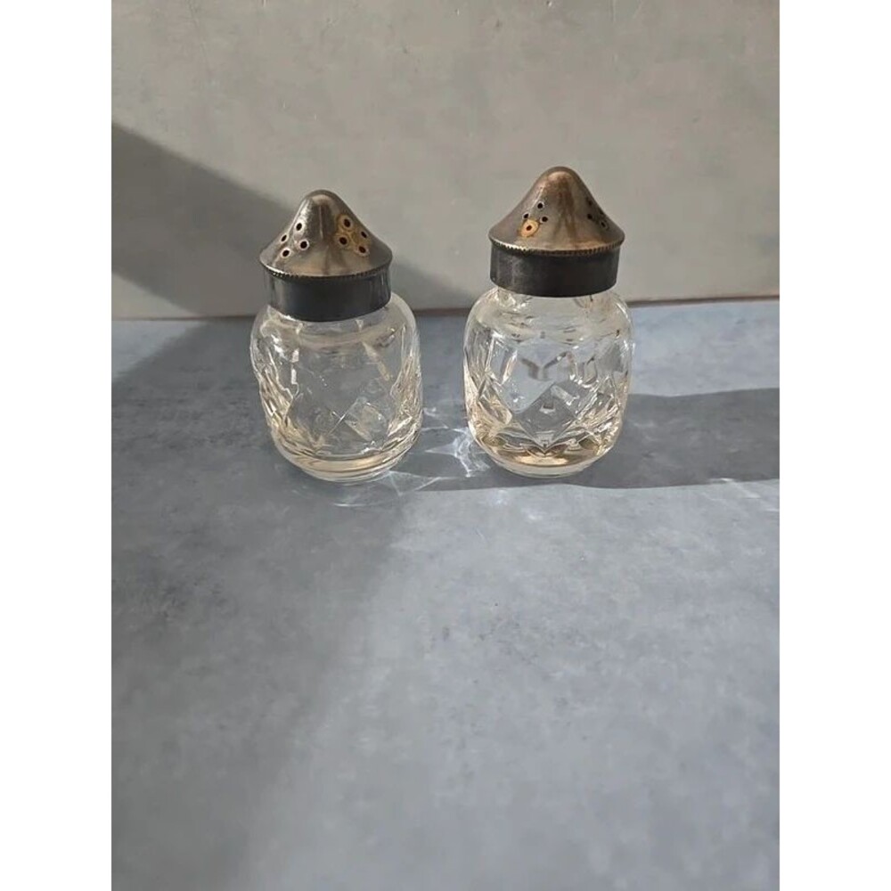 Vtg. Waterford Crystal Salt & Pepper Set (LG-6)